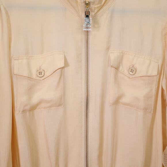 Spartina 449 Charleigh Lightweight Bomber Style Jacket - Large - Wheat - NWT - Picture 7 of 10